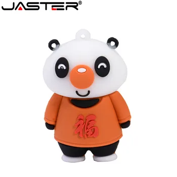 

JASTER Panda USB Flash Drive Cartoon Pen Drive 4GB 8GB 16GB 32GB 64GB Pendrive Key Chain Usb2.0 Flash Drives Usb Stick