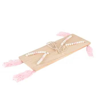 

2018 hot Wooden Beads Hanging Board Creative Wooden Beads Storage Board Home & Living Ornament Decoration Nordic Wall Shelf