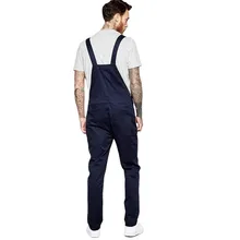 Mono vaquero rasgado para hombre, peto de pantalones Cargo largos, de cintura alta, sólidos, de longitud completa, nueva moda