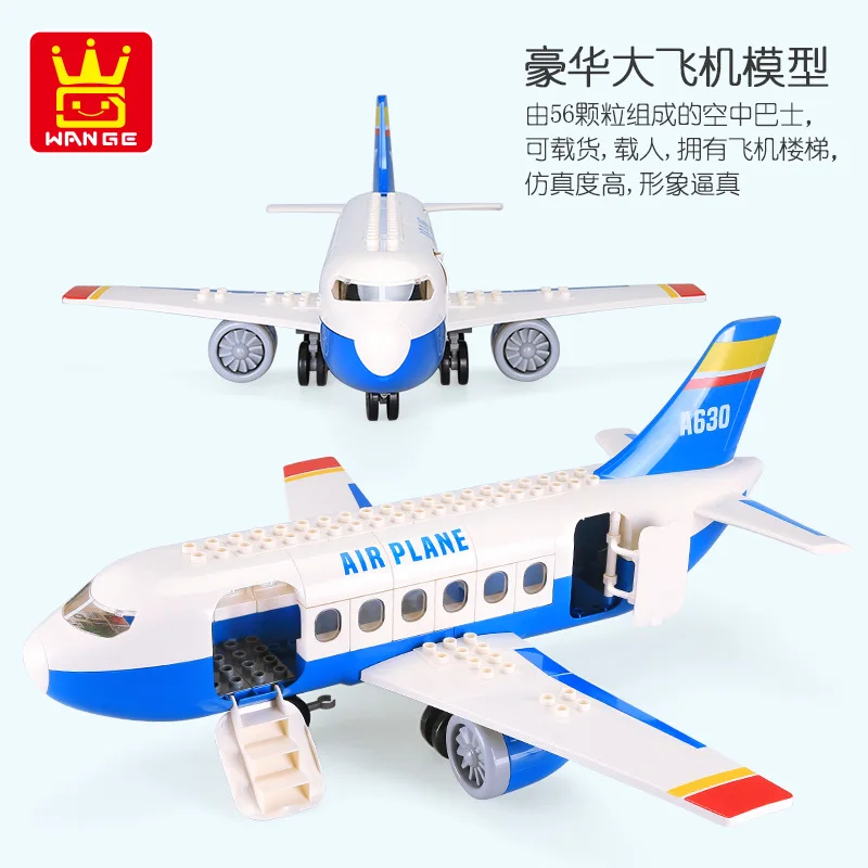 

Wange 630 Oversized Early Education Large Particles Assembled Space Shuttle Children'S Educational Assembling Construction Build