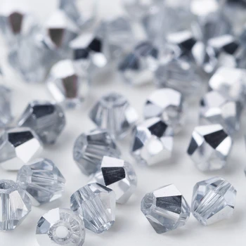 

Taidian 4mm Bicone Austria Crystal Beads Charm Glass Bead Loose Spacer Bead For DIY Jewelry Making 5grams/lot About 70-75pieces