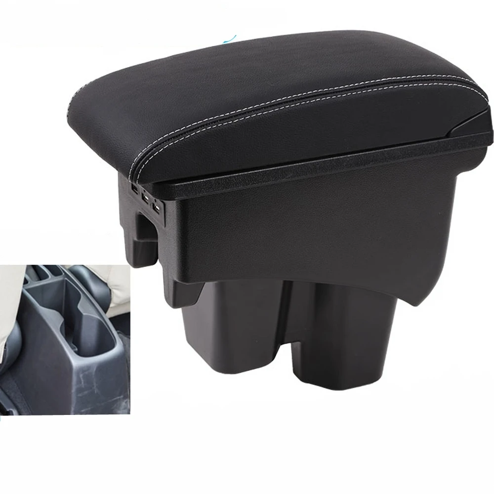 For Honda New City Armrest Box Usb Charging Heighten Double Layer