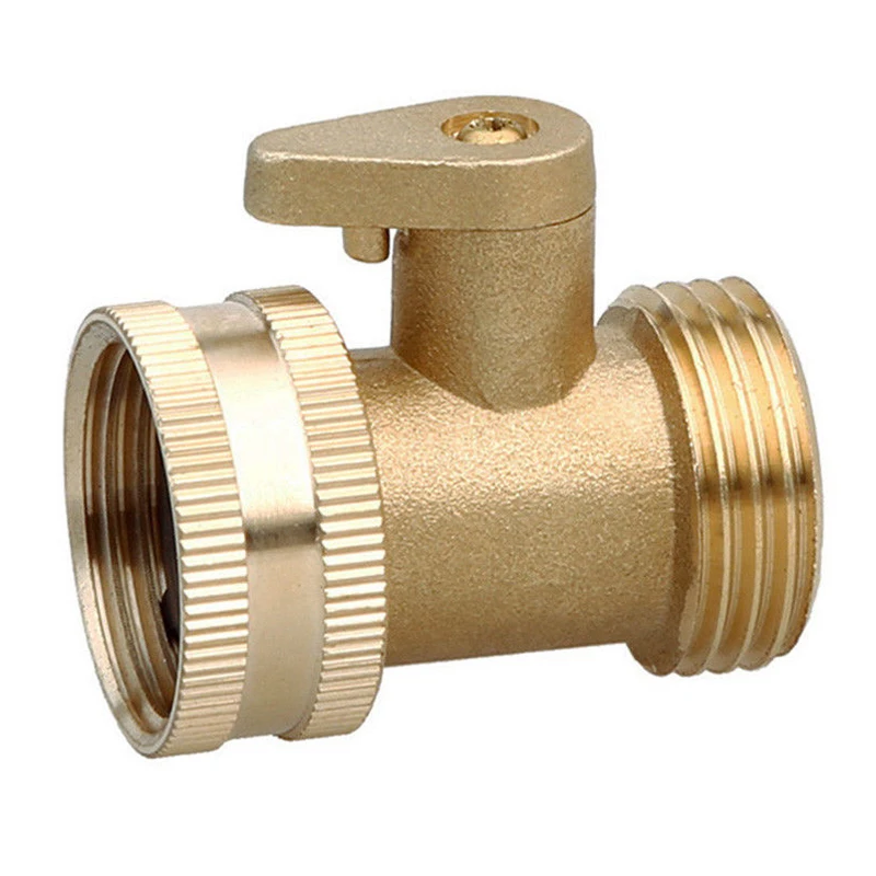 

1pc 3/4 Inch Quick Brass Garden Hose Tap 1 Way Shut Off Valve Water Pipe Faucet Connector Home Garden Watering Irrigation System