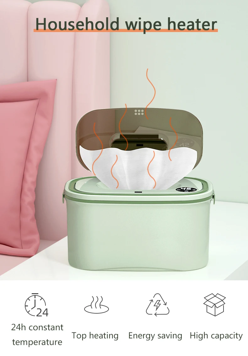 Description Picture 2 of itemDMWD Household Wet Wipes Heaters Electric Baby Wet Tissue Warmer Portable Heating box Wet Towel Dispenser Thermostat 45-55℃ 220V