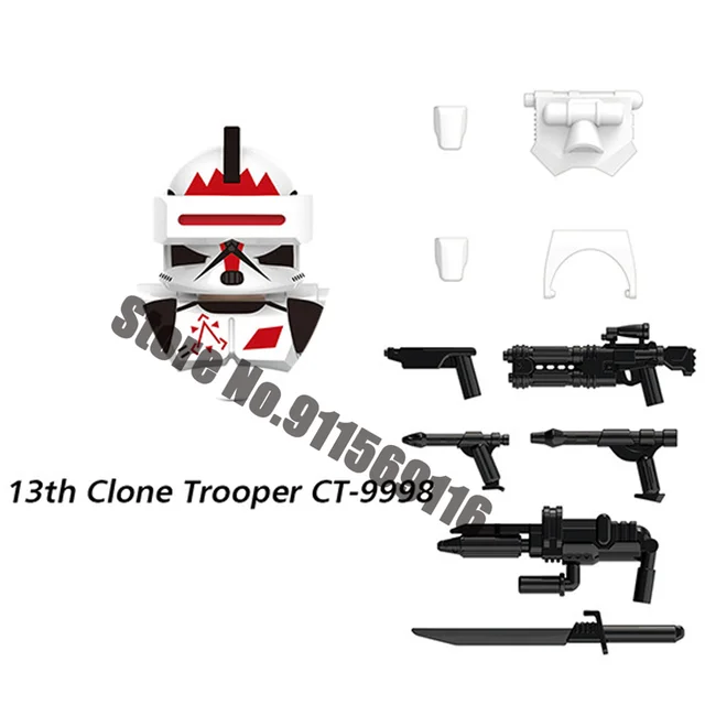 DISNEY Republic Commando Clone 501st Troopers Building Blocks Force 99 Scorch RC-1138 Sev Crosshair Wrecker Bricks Figures Toys D-X1631