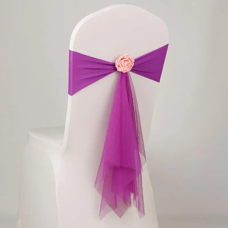 Бант спроектированная лента на стул без галстука пояс-бабочка для свадьбы, дня рождения, банкета, чехол для сиденья, украшения для спинки