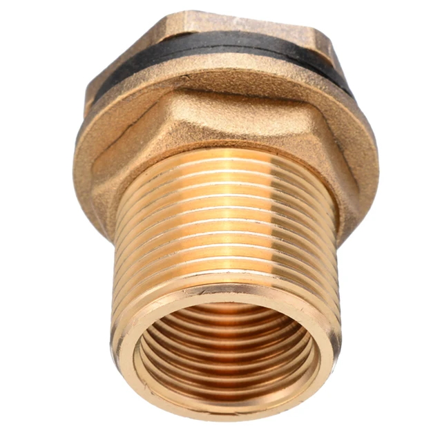 1/2 "Női 3/4" Férfi Soild Sárgaréz Víztartály Csatlakozója A Válaszfal -Illesztő Tartály Tömlő Adapter Az Akvárium Légszivattyú -Készleteihez - Image 5