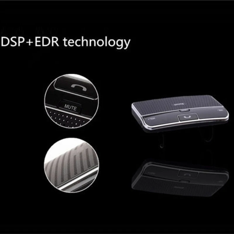 Беспроводной Bluetooth громкая связь Mp3 автомобильный комплект солнцезащитный козырек клип-накопитель