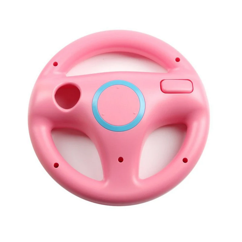 Розовый Kart Racing Wheel для nind для wii пульт дистанционного управления игра Excite Truck Excitebike для консоли wii гоночная игра R15 - Цвет: Розовый
