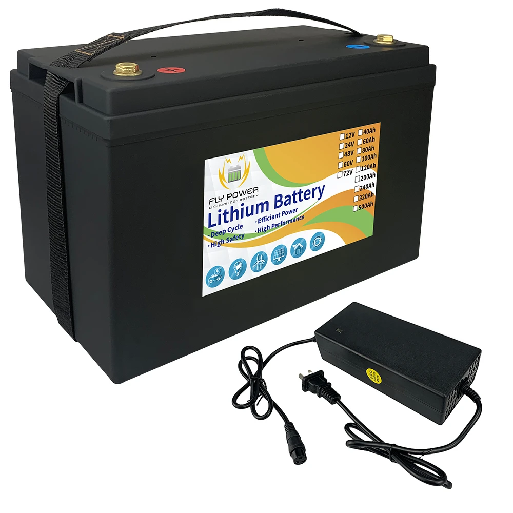 

LiFePO4 Battery Pack 12V 100Ah 120Ah 200Ah Lithium Iron For RV Campers Solar Golf Carts Marine New Power Energy Over 3000 Cycles