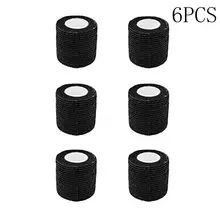 6 шт одноразовое связывающее покрытие рукоятки машинки для татуажа самоклеющиеся повязки ручка трубка для тату машина ручка аксессуары