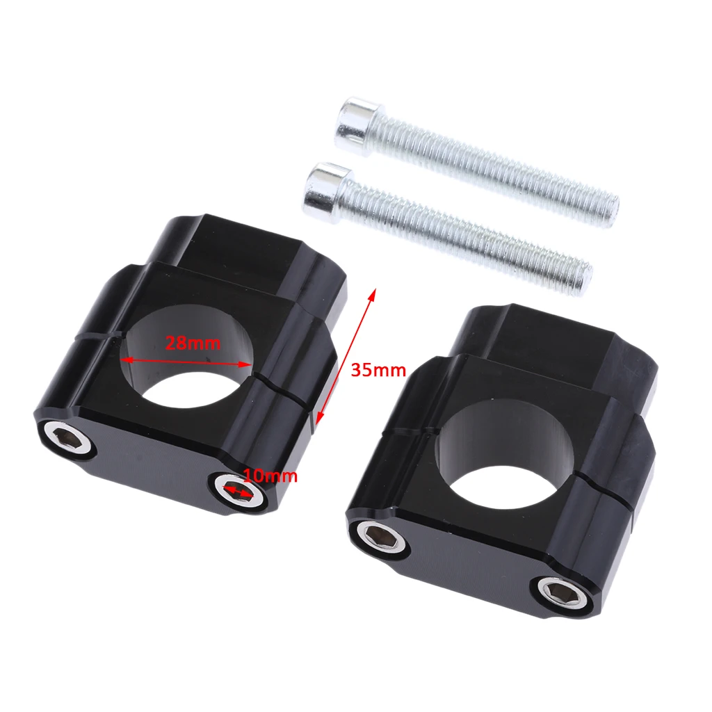28mm Motorcycle Handle Bar Mounting Handlebar Risers Clamp Silver Mount Mounting Riser Clamp for Harley Honda Yamaha Suzuki