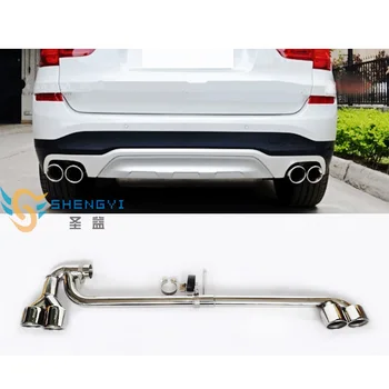 

Good Quality Bilateral Double Out Stainless Steel Car Rear Modified Part Exhaust Muffler Tips fit BMW X3X4 (Single Interface)