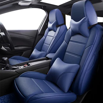 

Custom leather seat cover For ford fusion fiesta mk7 s-max ranger accessories explorer 5 Mondeo kuga Edge covers for car seats