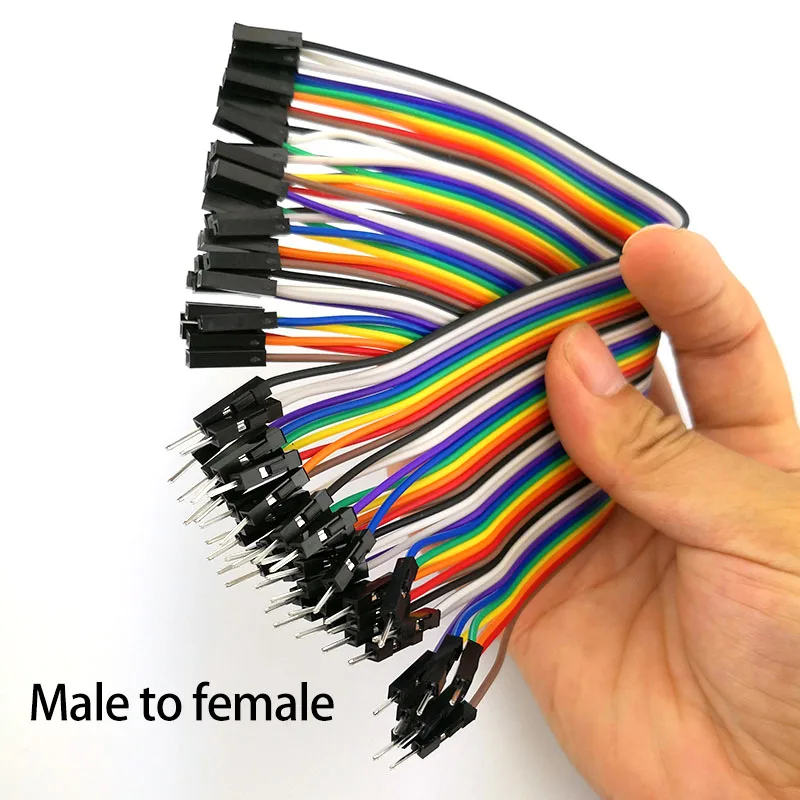 Versatile 40-Pin Jumper Wire Cable Set for DIY Electronics Projects