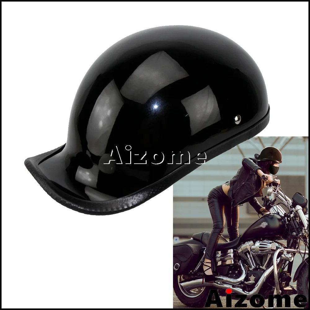 Motorcycle Retro Vintage Helmet Novelty Helmet Cafe Racer Half Skull Cap Helmets For Cafe Racer