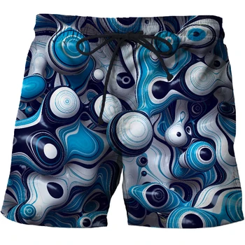 

new Blue ball 3d Printed Beach Shorts Men Pants Fashion Board Shorts Plage Quick Dry Pants Streetwear Swimwear Male DropShip