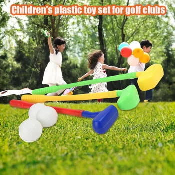 

Entertainment Outdoor Sports Funny Fitness Interactive Balls Putters Multicolor Kids Toys Mini Golf Set Home Early Education