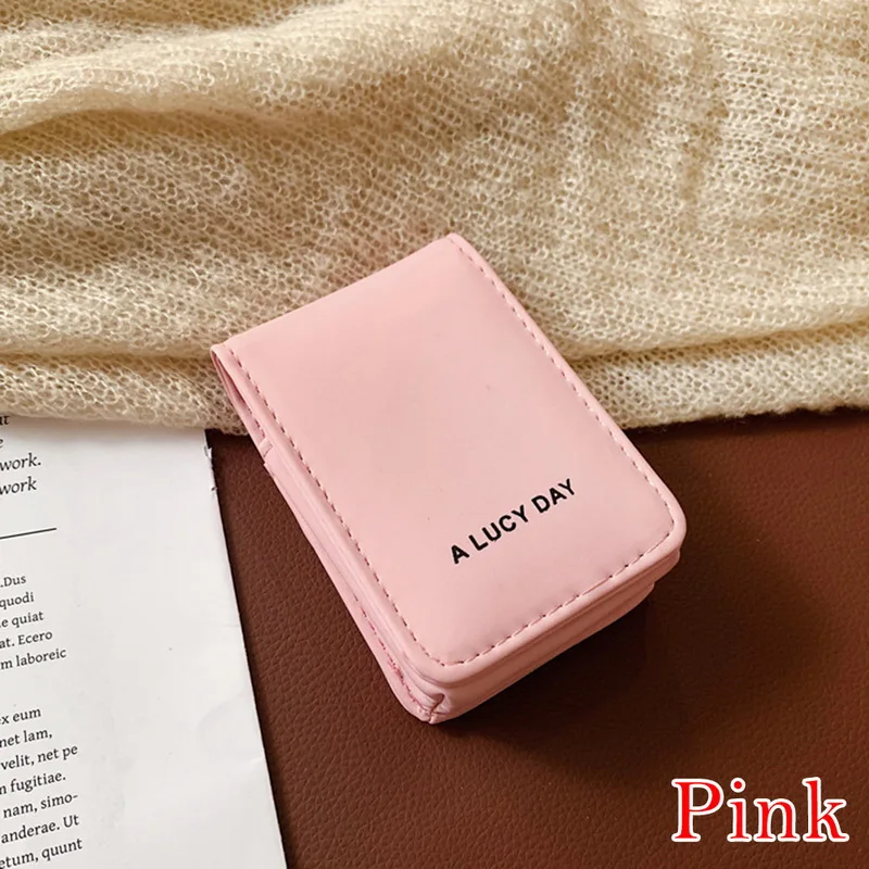 pink 10x7x2cm Oeak, модный мешочек для помады, Женская портативная косметичка с зеркалом, мини сумка для женщин, чехол для макияжа, Женский чехол для помады - Цвет: pink 10x7x2cm