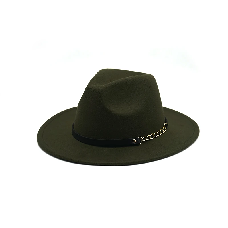 New fashion Winter Autumn Imitation Woolen Women Men Ladies Fedoras Top Jazz Hat European American Round Caps Bowler Hats tan fedora hat