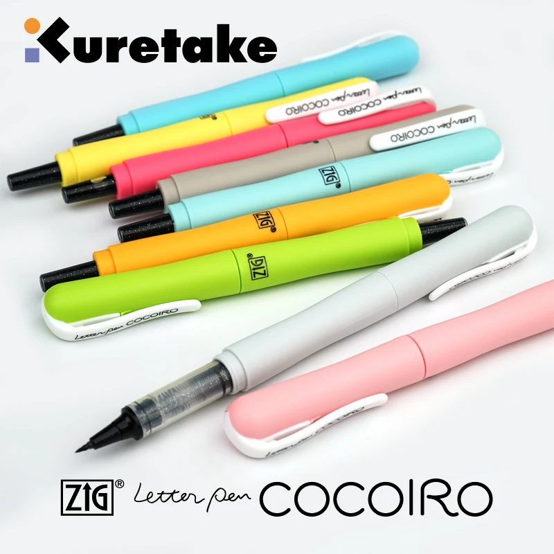 1 шт. японская каллиграфия Zig Kuretake COCOIRO мягкая ручка для каллиграфии канцелярские