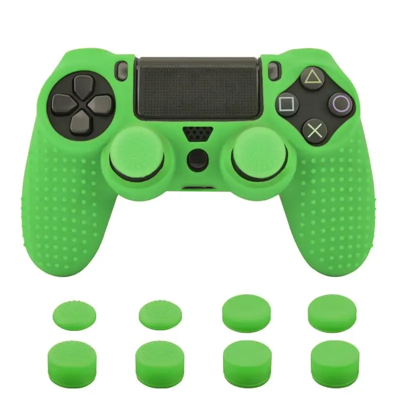 Чехол для контроллера PS4 Sony PlayStation Dualshock 4 Slim Pro и Stick Grip 11 в 1 силиконовый