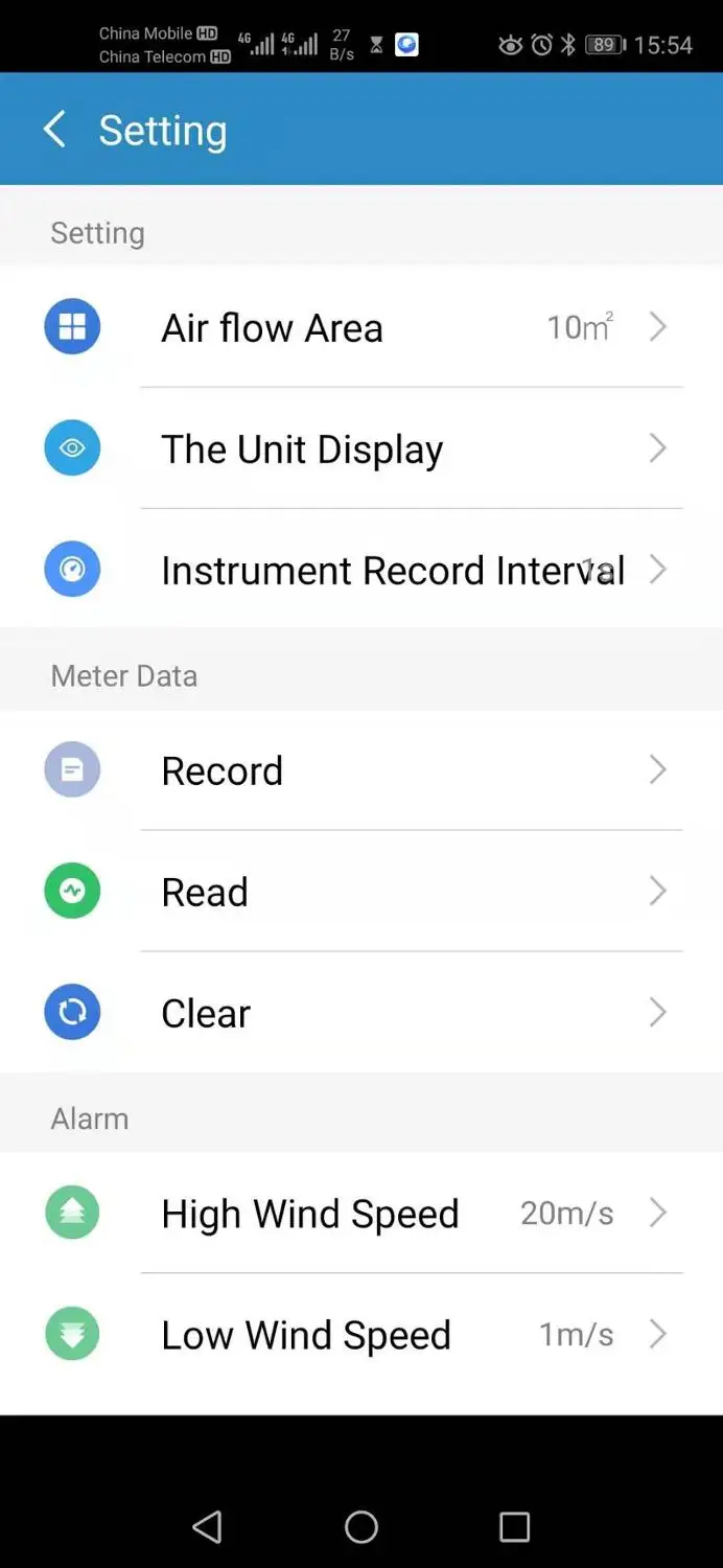 Bluetooth Анемометр, регистратор данных, измеритель скорости воздуха с 999 групп записи данных и мониторинга приложений