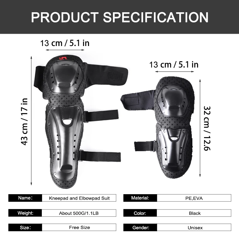 Motocross Knee Protector Guard Knee Protector Motorcycle Knee Protection Pads Moto Protector Pads Road Knee Elbow Pads