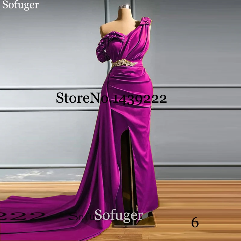 fuschia satin dress