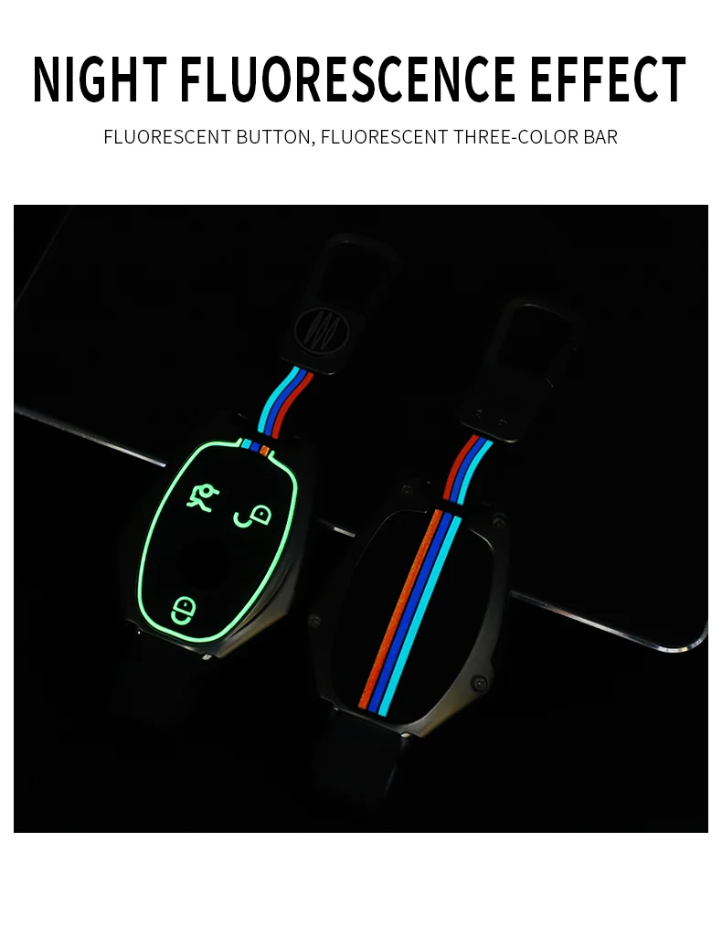 Custodia per chiave A distanza per auto in lega di zinco Shell Fob per Mercedes Benz A B C R classe G GLK GLA CLA W204 W251 W463 W176 accessori - H756619d9a9e340efa72d801d1ec0ff46c