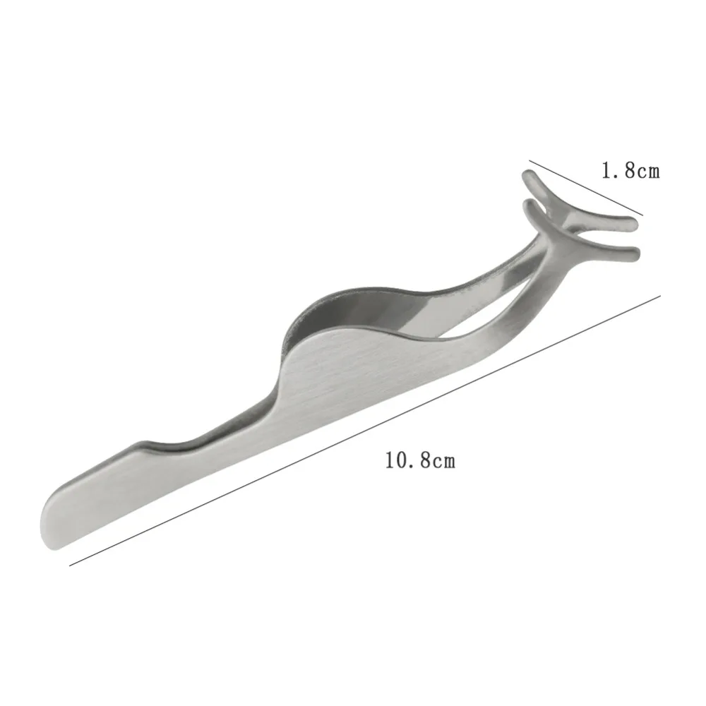 ESSANCEYA 1 шт. пинцеты для накладных ресниц из нержавеющей стали поддельные ресницы Керлинг-аппликатор зажим для наращивания ресниц инструменты для макияжа