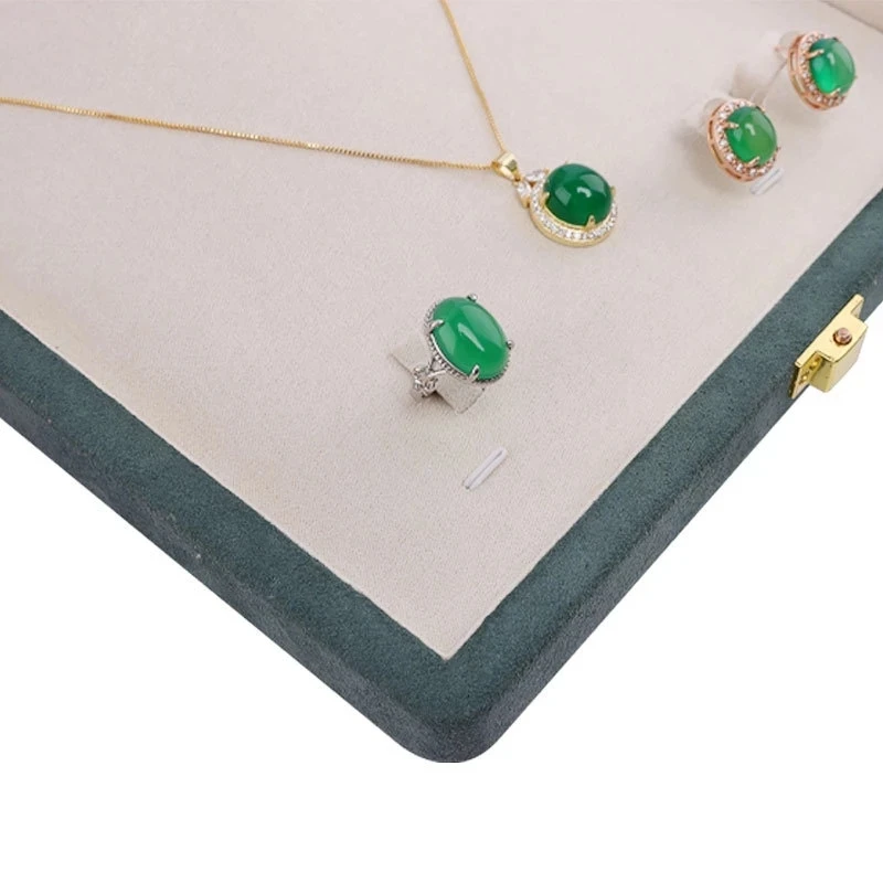 Large Gift Box Multifunction Necklace Ring Earring Pendant Jewelry Holder Boxes Velvet Retro Storage Case Display