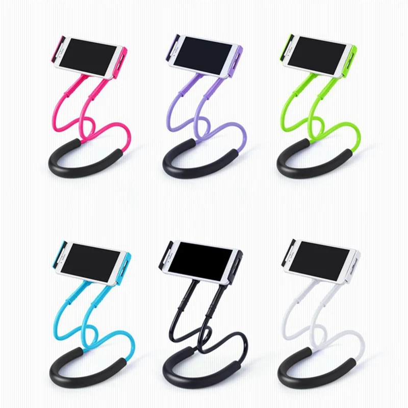  Multi-Funktion Flexible Handy Halter Hals Faul Halterung Bett 360 Grad Handys Halter Stehen für iPh
