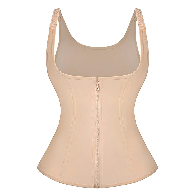 best tummy control shapewear uk Women Waist Trainer Corset Zipper Vest Body Shaper Cincher Shapewear Slimming Belt Sports Girdle Neoprene Sauna Tank Top best shapewear for tummy and waist Shapewear