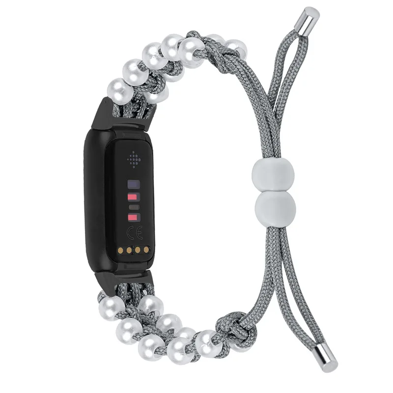 2021 New Luxury Smart Bracelet New Strap Braided Pearl Wristband Luxury Watch Wristband 