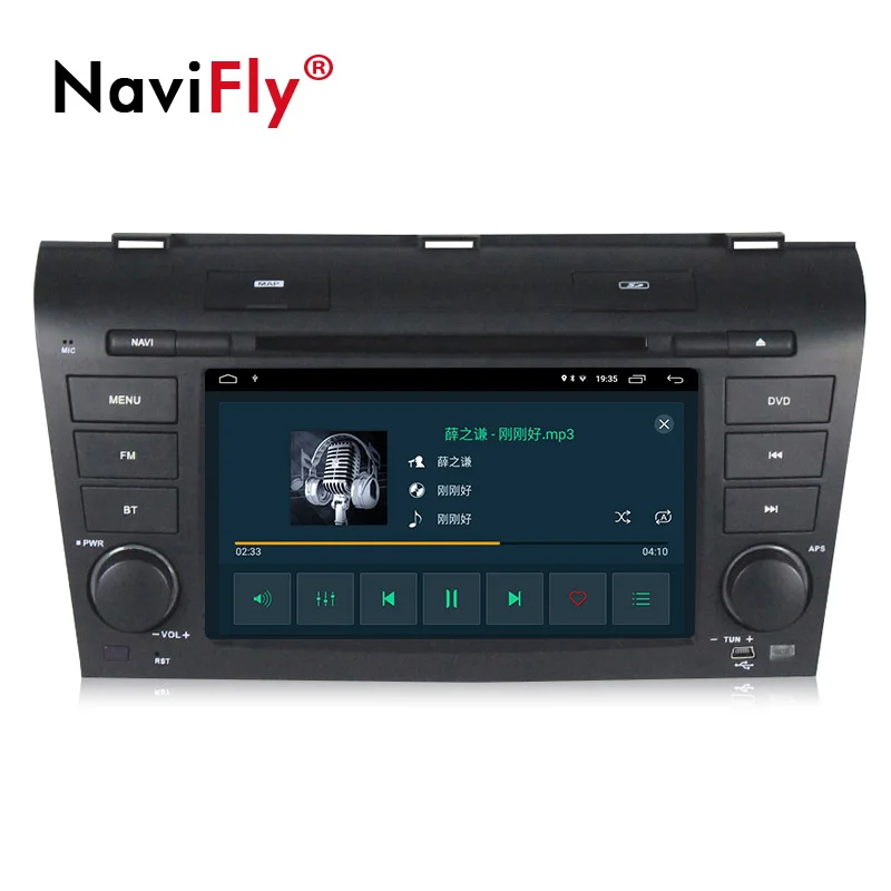 NaviFly Android 9 DSP автомобильный мультимедийный плеер для Mazda 3 2004 2005 2006 2007 2008 2009 32G rom gps Navigaiton Радио стерео