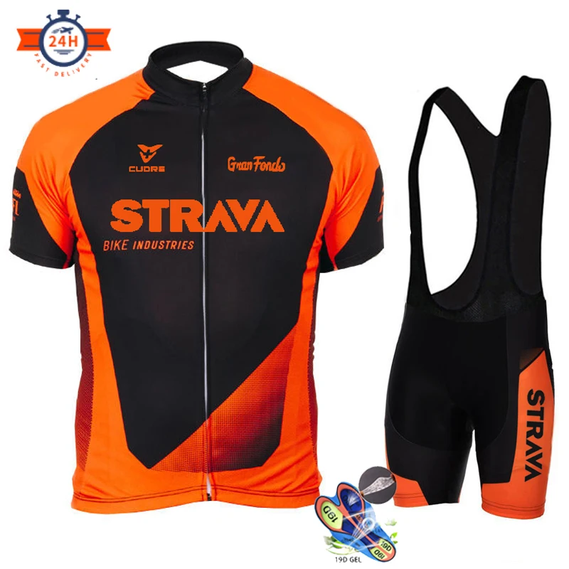 Трикотажный комплект для велоспорта STRAVA быстросохнущие летние комплекты с