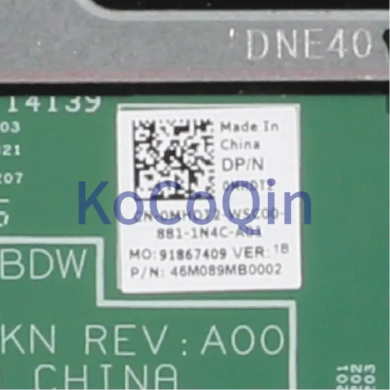 para Dell Inspiron Computador Portátil Placa-mãe Cn-0mhdt2 0mhdt2 Iris Hsw - Bdw 14216-1 Notebook Mainboard Sr23y Ddr3 15 3458 3558 I5-5200u - Imagem 5