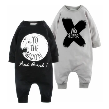 

Baby Cotton Romper Kid Moon 0-24M Baby Rompers Boy Long Sleeve Loose Newborn Infant Baby Girl Boy Romper Autumn Clothes Overalls