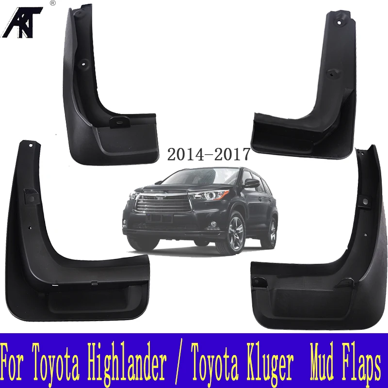 Брызговики для Toyota Highlander / Kluger 2014 2015 -2017 2018 брызговики передние и задние щитки от