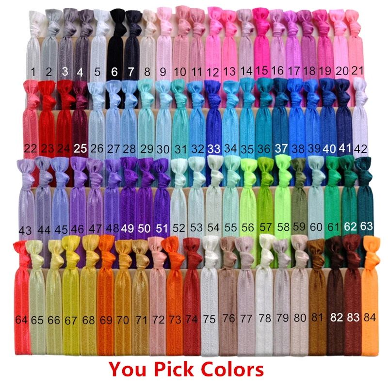 20 pcs Pretty Knot Elastic Hair Ties Hair Bands Rope Baby Girls Women Ponytail Holder Yoga Hair Tie Bracelets pretty baby