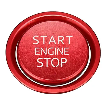 

Red Keyless Engine Push Start Button Cover for A u d i A4 A5 Q5 S4
