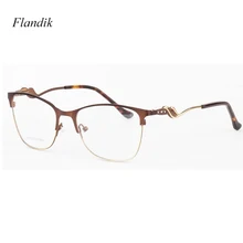 Винтажные кошачьи очки, оправа для женщин, половинная оправа, нестандартная оптическая оправа, близорукость, рецепт, прозрачные линзы, элегантные роскошные брендовые дизайнерские