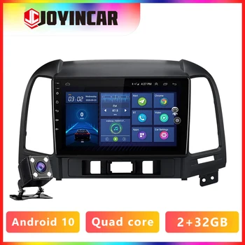شراءJOYINCAR سيارة مشغل وسائط متعددة لشركة هيونداي سانتا في 2 2006-2012 أندرويد 9.1 Autoradio نظام صوت للتنقل باستخدام جهاز تحديد المواقع كاميرا سماعات DVR