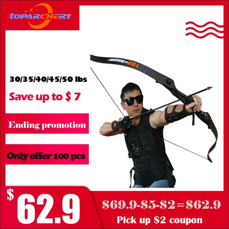Preise 56 zoll 30 50lbs Bogenschießen Recurve Bogen Metall Riser Jagd Schießen Bogen Schwarz Ausbildung Takedown Bogen Kostenloser Versand