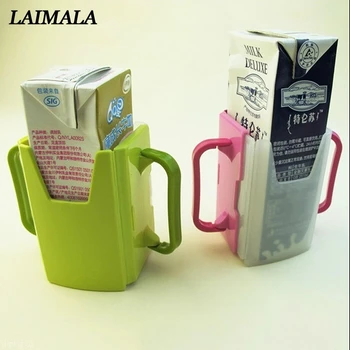 

1pc New Adjustable Plastic Safety Baby Toddler Kid Juice Milk Box Drinking Bottle Cup Mug 2 Colors