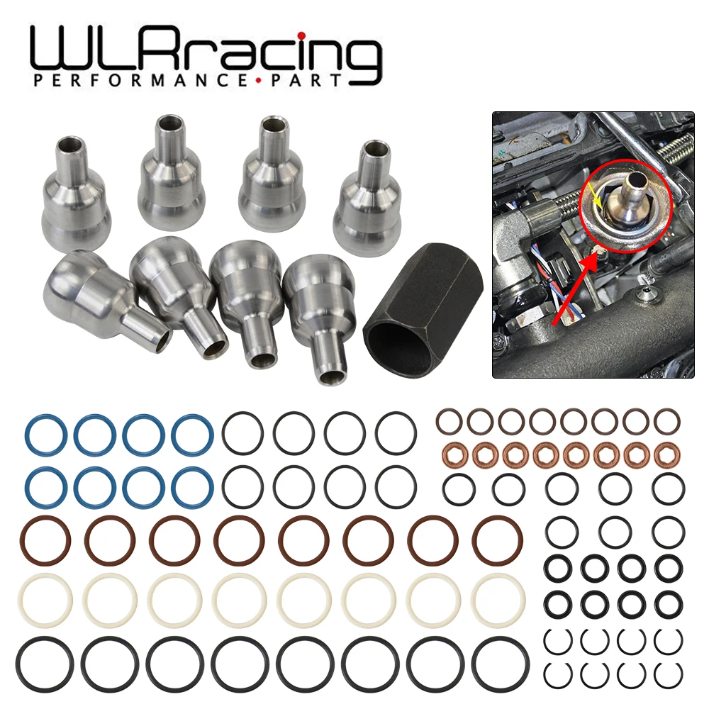 Diesel High Pressure Oil Rail Ball Tube Repair Kit FRR01-K For 03-10 Ford E-350 E-450 F-250 F-350 F-450 F650 F750 Excursion 6.0L