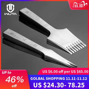 

WUTA NEW High Quality Leather Die-steel Chisel French Style Pricking Iron Sharp Leather Punching Tool Polish-2.7/3.0/3.38/3.85mm