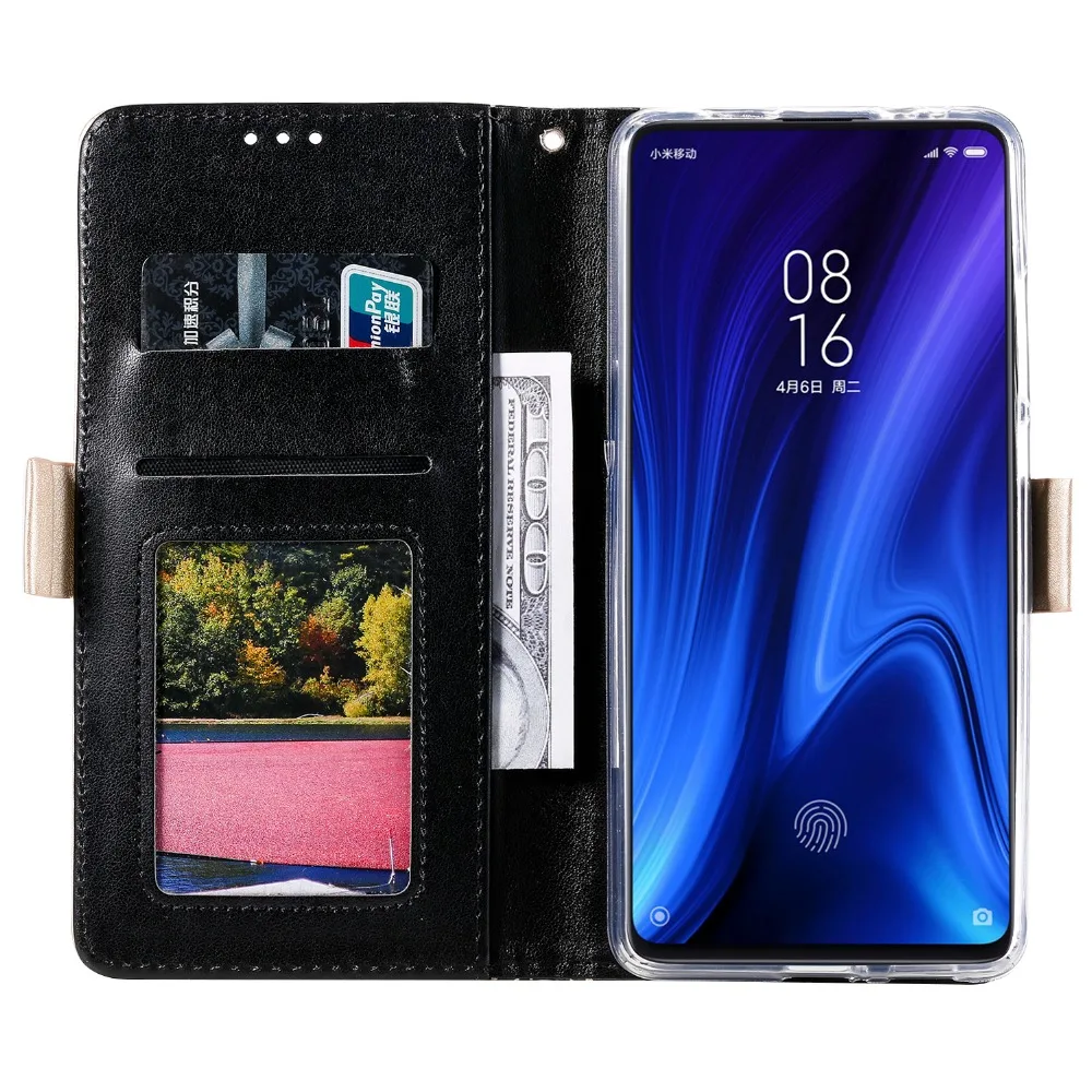 YBHNFOG Ретро флип-чехол для Xiaomi Redmi K20 Pro Redmi Note 7 полиуретановый, Силиконовый Модный чехол-кошелек с подставкой для Redmi 7A