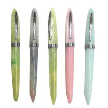 

Kaigelu 222 Fountain Pen EF F Nib Beautiful Marble Amber Pattern Ink Pen Writing Gift for Office Business Students pen